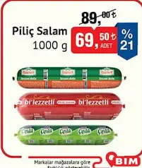 PİLİÇ SALAM 1000 G fiyat ve kampanya bilgisi